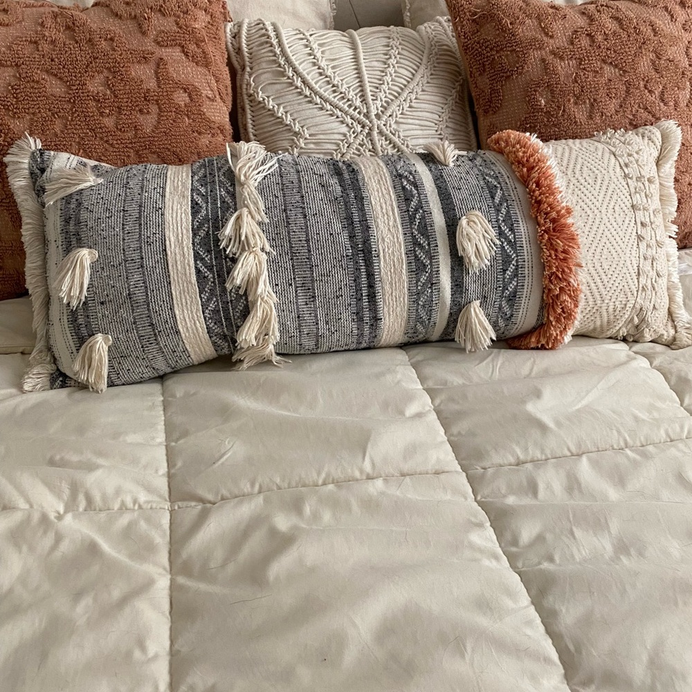 Colorful lumbar pillow